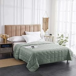 HomeSmart Products King Size Weighted Blanket 20 Lbs By HomeSmart (an American Company) - 400 Thread Count Resort Quality Cotton - 88"x96" White 22 HomeSmart Products King Size Weighted Blanket 20 Lbs By HomeSmart (an American Company) - 400 Thread Count Resort Quality Cotton - 88"x96" White -Electric Blankets Sales Store 5149IXfp9S. AC