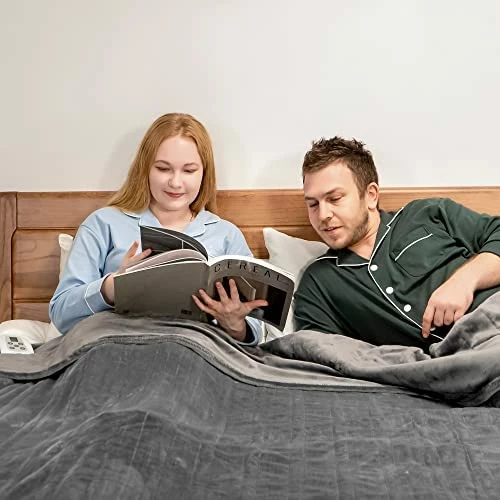 HEYNEMO Large Electric Heating Pad For Back Pain Relief And Cramps Relief,Electric Blanket Heat Wrap For Neck And Shoulders,3 Heat Settings 2 Auto-Off,25"x27" Ultra-Soft Heated Pad,Grey 13 HEYNEMO Large Electric Heating Pad For Back Pain Relief And Cramps Relief,Electric Blanket Heat Wrap For Neck And Shoulders,3 Heat Settings 2 Auto-Off,25"x27" Ultra-Soft Heated Pad,Grey - Image 11