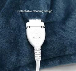 Marquess King Electric Blanket Washable With Dual Controllers, Heated Sherpa & Reversible Flannel Warm Blanket Throw, Oversized Fast Heating With 10 Settings/Safety 10 Hours Auto-Off(100X90'' Navy Blue) -Electric Blankets Sales Store 514NnOqNVOL