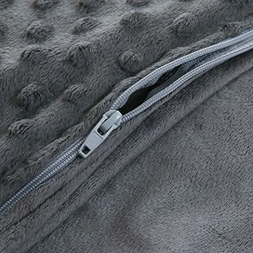 WENERSI Weighted Blanket With Duvet Cover,Cooling Weighted Blanket For Adults/Kids,Heavy Blanket With Machine Washable Soft Microfiber Cover(Dark Grey,60''x80'' 15lbs) 8 WENERSI Weighted Blanket With Duvet Cover,Cooling Weighted Blanket For Adults/Kids,Heavy Blanket With Machine Washable Soft Microfiber Cover(Dark Grey,60''x80'' 15lbs) - Image 6