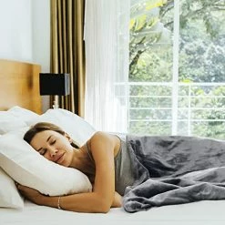 TLGREEN Electric Heated Blanket Throw 50"x 60", Double-Layer Flannel Electric Blanket Heated Throw With 6 Heating Levels, 3 Hours Auto-Off, Machine Washable, Fast Heating Blanket, ETL & UL Certified, Grey -Electric Blankets Sales Store 515vr5YE8oL