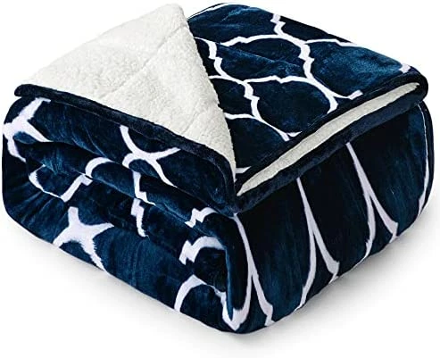 Weighted Blanket 15 Lbs, Sted Weighted Blanket Twin Size, Sherpa Fleece Weighted Blanket For Adult, Dual Sided Soft Heavy Blanket With Premium Glass Beads, Machine Washable, Navy Blue 48"×72" 15 Lbs 17 Weighted Blanket 15 Lbs, Sted Weighted Blanket Twin Size, Sherpa Fleece Weighted Blanket For Adult, Dual Sided Soft Heavy Blanket With Premium Glass Beads, Machine Washable, Navy Blue 48"×72" 15 Lbs - Image 15