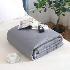 JOLLYVOGUE California King Size Weighted Blanket 25lbs,88 X 104 Inches , With Soft Cotton And Glass Beads，Heavy Blankets For Couples Or Adults -Dark Grey -Electric Blankets Sales Store 516VguQ91YL. AC