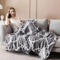 VENTIMI Electric Blanket Twin Size 62"x84", Soft Flannel Heated Blanket With 10 Heating Levels & 1-12 Hours Auto Off Fast Heating Blanket, ETL Certificated, Grey 13 VENTIMI Electric Blanket Twin Size 62"x84", Soft Flannel Heated Blanket With 10 Heating Levels & 1-12 Hours Auto Off Fast Heating Blanket, ETL Certificated, Grey -Electric Blankets Sales Store 516fMwpQVsL