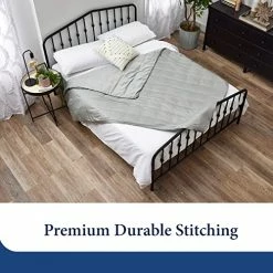 Cosy House Collection Adult Weighted Blanket & 100% Bamboo Removable Cover - 60" X 80", 15 Lbs Heavy Blanket With Premium Glass Beads, Grey -Electric Blankets Sales Store 517IWrSKZXL