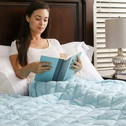 Simple Being Weighted Blanket, Patented 9 Layer Design (Sky Blue, 48x72 12lbs) -Electric Blankets Sales Store 517fTeCSGSL