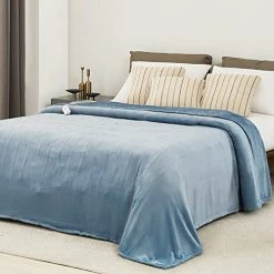 JKMAX Electric Heated Blanket, 90*100 Cozy Heated Blanket For Bed, 5 Heating Levels & 10 Hours Auto Off, Dual Controller Electric Blanket For Adults, Flannel Electric Throw Blanket, (90*100, Grey) 25 JKMAX Electric Heated Blanket, 90*100 Cozy Heated Blanket For Bed, 5 Heating Levels & 10 Hours Auto Off, Dual Controller Electric Blanket For Adults, Flannel Electric Throw Blanket, (90*100, Grey) -Electric Blankets Sales Store 517kuOo4EJL. AC