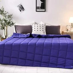 LIANLAM Weighted Blanket 15 Lbs (60"x80", Grey),Cooling Weighted Blanket For Adults, Soft Heavy Blanket With Glass Beads With 100% Cotton Material -Electric Blankets Sales Store 5189sEGSpwL. AC 2