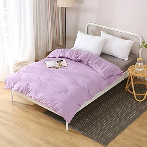 Cazlon Duvet Cover For Weighted Blanket 60"x80"/Purple,Premium Polyester Microfiber, 8 Ties/Just Duvet Cover Washed Cotton/black Gray 3 Cazlon Duvet Cover For Weighted Blanket 60"x80"/Purple,Premium Polyester Microfiber, 8 Ties/Just Duvet Cover Washed Cotton/black Gray