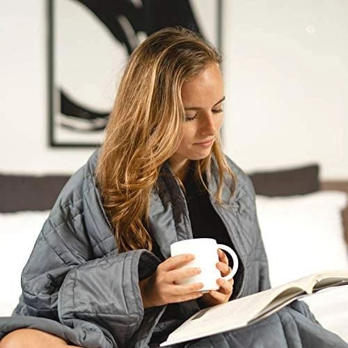 Aviano Premium Bamboo Cooling Weighted Blanket For Adults Or Couples - 30 Lbs (Taupe Gray) For King Size Bed (80x87 In.) - Heavy Blankets For Restlessness 14 Aviano Premium Bamboo Cooling Weighted Blanket For Adults Or Couples - 30 Lbs (Taupe Gray) For King Size Bed (80x87 In.) - Heavy Blankets For Restlessness - Image 12