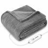 COMFIER Heated Blanket 50x60, Fast Heating Blanket Throw, Grey Soft Flannel Heated Throw Electric Blanket, 3 Heat Levels & 4 Hours Auto Shut Off, Machine Washable,Grey, Home Office Use -Electric Blankets Sales Store 518ocKkwSIL