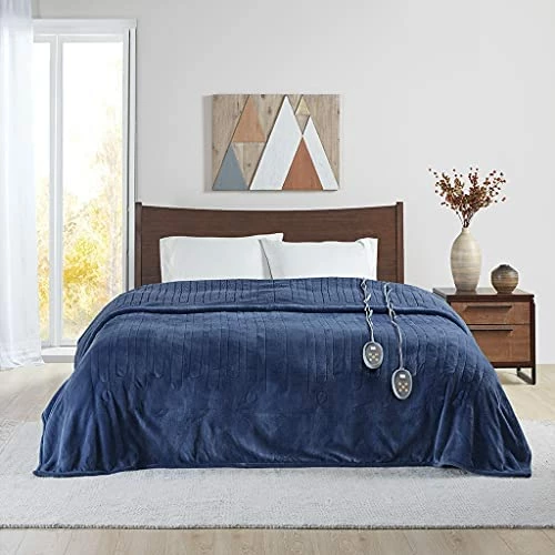 Beautyrest Reversible Microlight To Sherpa Electric Blanket, Auto Shut Off, Virtually Zero EMF, Multi Heat Setting, UL Certified, Machine Washable, Purple Full (84 Inx80 In) 16 Beautyrest Reversible Microlight To Sherpa Electric Blanket, Auto Shut Off, Virtually Zero EMF, Multi Heat Setting, UL Certified, Machine Washable, Purple Full (84 Inx80 In) - Image 14