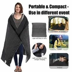DalosDream Heated Blanket Battery Operated Portable Outdoor USB Heating Blanket 60”x40” Electric Fleece Throw Blanket With Battery For Adults, Kids,Coldless Warming Throw Blanket For Cold Weather Camping