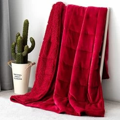 Topblan Sherpa Fleece Weighted Blanket 12lbs, Uniformed Color With Fuzzy Fleece And Shaggy Sherpa To Help With Better Sleep, 48x72 Inches, Grey 30 Topblan Sherpa Fleece Weighted Blanket 12lbs, Uniformed Color With Fuzzy Fleece And Shaggy Sherpa To Help With Better Sleep, 48x72 Inches, Grey -Electric Blankets Sales Store 519LW8GvFdL. AC 3