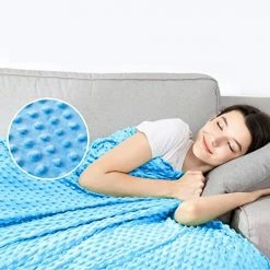 Anjee Weighted Blanket For Adult With Removable Duvet Cover, 60x80 Inches Queen Size 20lbs Heavy Blanket Warm Cozy Throw And Soft Minky Cover, Heating & Cooling Dual Used, Brown 60x80-20 Pounds -Electric Blankets Sales Store 519uyTwcAdL. AC 1