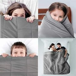 Weighted Blankets For Kids And Adults, 60''x80'' 15lbs, 100% Breatehable Cotton With Premium Glass Beads Of Heavy Blanket, Can Be Used In All Seasons , Dark Grey By Asfrost -Electric Blankets Sales Store 51AFv4NOW6L