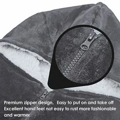 JOYWOO Wearable Blanket, Oversized Sherpa Sweatshirt Blanket For Women And Men With Zipper And Big Pockets, One Size Fits All Pink -Electric Blankets Sales Store 51APZLciLRL