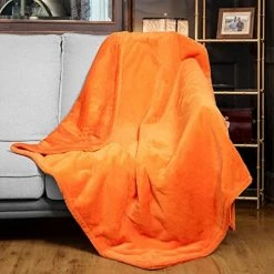 [5 Year Warranty] WOOMER Electric Heated Throw Blanket(50"x 60"), Soft Flannel Fast Heating Blanket With Multi-Color Option, 4 Heating Levels & 4H Auto Off, Machine Washable, Over-Heat Protection Marble Blue -Electric Blankets Sales Store 51AazFN5oSL. AC