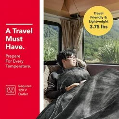 Vremi Electric Blanket With Dedicated Foot Warming Pockets - 50” X 60” Flannel Fleece Throw Heated Blanket With 6 Heat Levels, 8 Time Modes, Backlit Remote, And Overheat Protection -Electric Blankets Sales Store 51B7v8gZyzL