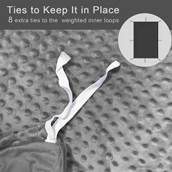 YEMYHOM Removable Duvet Covers For Weighted Blankets Inner Layer (48" X 72" Duvet Cover, Gray Minky Cover) 19 YEMYHOM Removable Duvet Covers For Weighted Blankets Inner Layer (48" X 72" Duvet Cover, Gray Minky Cover) -Electric Blankets Sales Store 51BM7rCSo9L