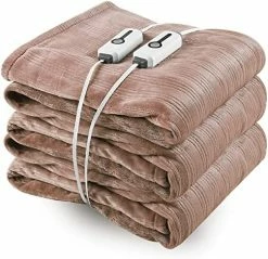YAKEE Electric Heated Blanket, 72" X 84" Large Full Size With 4 Heating Levels, 10H Auto Shut Off, Soft Fleece Warm Heated Blanket, Fast-Heating & Machine Washable - Blue 21 YAKEE Electric Heated Blanket, 72" X 84" Large Full Size With 4 Heating Levels, 10H Auto Shut Off, Soft Fleece Warm Heated Blanket, Fast-Heating & Machine Washable - Blue -Electric Blankets Sales Store 51Bl4E147yL. AC