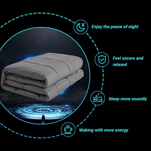 Dornroscn Adults Weighted Blanket | 88''x104''-30lbs, King Size | Soft Heavy Blanket For Great All-Natural Sleep| 100% Breathable Fabric With Premium Glass Beads | Dark Grey 3 Dornroscn Adults Weighted Blanket | 88''x104''-30lbs, King Size | Soft Heavy Blanket For Great All-Natural Sleep| 100% Breathable Fabric With Premium Glass Beads | Dark Grey