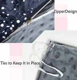 Jameswish Galaxy Weighted Blanket Duvet Cover Full Queen 60x80 Blue Star Universe Minky Dot Removable Blanket Cover Kids Adults Soft Breathable Fluffy Flannel Reversible Bed Throw Weighted Blanket -Electric Blankets Sales Store 51CQf1bhV9L