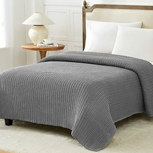 Guohaoi Knitted Weighted Blanket(Light Grey 50"x75" 15lbs),Home Décor Cooling Throw Blanket For Stressed Or Hot Sleepers,Hand Made Chunky Knit Heavy Blanket For Adults Use On Full Size Bed 12 Guohaoi Knitted Weighted Blanket(Light Grey 50"x75" 15lbs),Home Décor Cooling Throw Blanket For Stressed Or Hot Sleepers,Hand Made Chunky Knit Heavy Blanket For Adults Use On Full Size Bed - Image 10