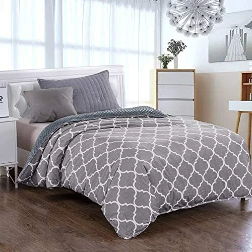 Royhom Duvet Cover For Weighted Blankets 60 X 80 Inches - Removable Weighted Blanket Cover - Soft Minky Dot, Printed Gray 10 Royhom Duvet Cover For Weighted Blankets 60 X 80 Inches - Removable Weighted Blanket Cover - Soft Minky Dot, Printed Gray - Image 8