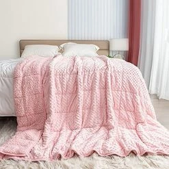 Cottonblue Sherpa Weighted Blanket 20lbs For Adult, Ultra Soft Cozy Warm Minky Weighted Blanket, Dual Side Bedding Blanket For Winter Deep Sleep, Queen Throw Blanket Grey, 60''x80'' -Electric Blankets Sales Store 51D7rsJHwkL. AC 1