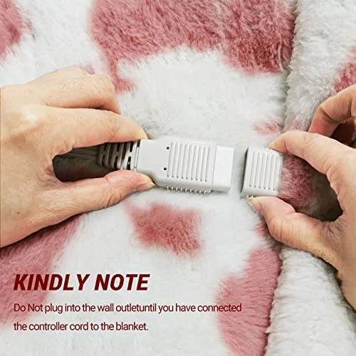 Hellomoto Heated Blanket, Electric Weighted Blanket With 12 Heat Settings, Auto Shut Off, Machine Washable (36''×48'') - WB02 4 Hellomoto Heated Blanket, Electric Weighted Blanket With 12 Heat Settings, Auto Shut Off, Machine Washable (36''×48'') - WB02 - Image 2