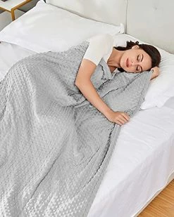 PROALLER Electric Heated Throw Blanket Twin Size 50" X 60" | 10 Levels Fast Heating & Machine Washable | Full Body Warming Soft Fleece Sofa Bed Blankets With Auto-Off Overheating Protection 4H Timer | Grey -Electric Blankets Sales Store 51FY5LGbODL 1