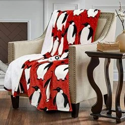 Serta Shiny Sherpa Electric Heated Warming Throw Blanket Penguin Red 10 Serta Shiny Sherpa Electric Heated Warming Throw Blanket Penguin Red -Electric Blankets Sales Store 51FkMwdIW3L
