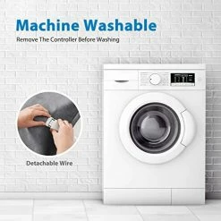 JKMAX Heated Blanket Throw Blanket For Couch, 50" X 60" Electric Throw Blanket, Heating Blanket With 5 Heating Levels & 4 Hours Auto Off, Soft Fleece Blanket | Machine Washable | ETL Certified (Grey) Beige -Electric Blankets Sales Store 51FwNL89ydL