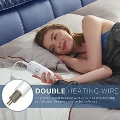 VAAGHANM Heated Blanket Electric Throw - 10 Heating Levels And 1-10 Hours Auto Off, Soft Flannel Heating Blanket 50"x60", Machine Washable Electric Throw Blanket, Fast Heating, ETL Certified, Home Office Use -Electric Blankets Sales Store 51HhnNRkvYL