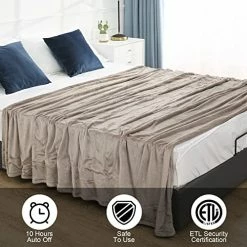 YANYEA Electric Heated Blanket Throw Full 72"x84" Oversized Flannel Ultra Soft Fast Heating 4 Heating Levels With 10 Hours Auto Off ETL & FCC Certified Machine Washable -Electric Blankets Sales Store 51Ji9OYfifL