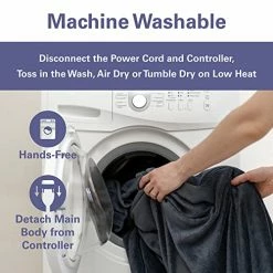 MP2 Electric Blanket King Size With Dual Control, Micro Plush Heated Blankets | Machine Washable With 20 Heating Levels & 10 Hours Shut Off, UL Certified | 90x100 Inch, Ivory [Advanced] -Electric Blankets Sales Store 51Jn6m9Ef1L