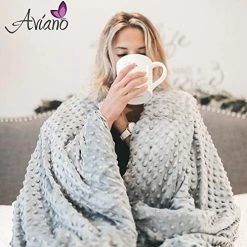 Aviano Premium Weighted Blanket For Adults - 15 Lbs With Removable Duvet Cover (Royal Blue) For Queen Size Bed (60x80 In.) - Heavy Heating Blankets For Restlessness -Electric Blankets Sales Store 51JrqJ5Zx2L