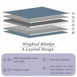 Aemicion Weighted Blanket For Adult Pink 15lbs 60" X80" Queen Size Premium Cotton Comfortable Heavy Bed Blanket With Glass Beads Removable Minky Dot Duvet Cover Pink Minky Cover & Pink Cotton Blanket -Electric Blankets Sales Store 51KzelxG18L