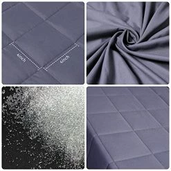 G&Monday Weighted Blanket For Adult (60" X 80", 10lbs, Dark Grey) Heavy Weighted Blanket Natural Deeper Sleep, Premium Material With Glass Beads For Queen & King Size Beds -Electric Blankets Sales Store 51LTaEbp5SL