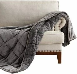 Lofus Sherpa Fleece Weighted Blanket Adults 15lbs For Full Size Bed, Ultra Fuzzy Fleece Comfort Sherpa Flannel Reversible Heavy Blanket - Pink - 48"x72" -Electric Blankets Sales Store 51LkVbtlHTL. AC