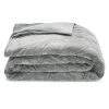 Aura Blankets 2-Piece Premium Ultra Soft Weighted Blanket With Removable Cover, AuraGrid Technology, 15 Lbs, 60”x80”, Queen Size, Gray
