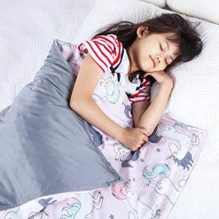 Sleepymoon Bamboo And Cotton Double Sided Duvet Cover For Weighted Blankets (Unicorn, 41″×60″) Unicorn Bamboo -Electric Blankets Sales Store 51MexHIHMeL