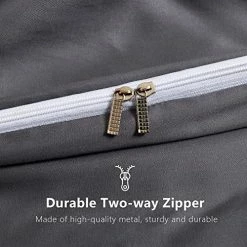 OMYSTYLE Cotton Duvet Cover For Weighted Blankets With 16 Ties(Grey, 88''x104''), King Size Removable Heavy Blanket Cover For Two Adults-Breathable And Soft Duvet Cover For All Season -Electric Blankets Sales Store 51NOwopfraL