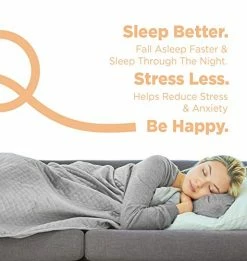 BlanQuil Quilted Weighted Blanket W/ Removable Cover (Charcoal 20lb) -Electric Blankets Sales Store 51NkzTWsFjL