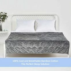 IRVINE HOME COLLECTION Bamboo Weighted Blanket, 60x80 Full/Queen/King Size 15lbs, 7 Layer Design, 100% Natural Bamboo Cotton With Premium Glass Beads, Breathable And Cooling Bamboo, Oeko-Tex Certified 10 IRVINE HOME COLLECTION Bamboo Weighted Blanket, 60x80 Full/Queen/King Size 15lbs, 7 Layer Design, 100% Natural Bamboo Cotton With Premium Glass Beads, Breathable And Cooling Bamboo, Oeko-Tex Certified -Electric Blankets Sales Store 51ON2csad4L