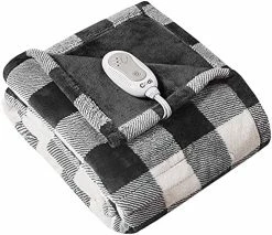 Codi Soft Plush Electric Heated Blanket Throw, Blue Plaid Microlight Therapedic Throws | 3 Heat Setting With Auto Shut Off, 6ft Power Cord, | Washable -Electric Blankets Sales Store 51OimBzA0CL. AC