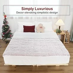 Weighted Blanket 15lbs For Adults, Netoolen 60x80in Dual Sided Sherpa Fleece Striped Flannel Heavy Thick Soft Cozy Fuzzy Bed Blanket For Bedroom Sofa Car, Red (60''*80'',15 Pounds) Navy Blue -Electric Blankets Sales Store 51OrDsBIZfL