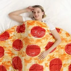 Aucern Burrito Weighted Blanket 71 Inches 15 Lbs For Adult And Kids, Tortilla Heavy Blanket With Velvet Material And Glass Beads, Food Taco Blanket Funny Gift For Women And Men, Bed Blankets, Beige -Electric Blankets Sales Store 51P4UryAgcL. AC