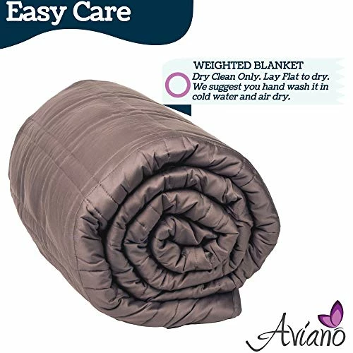 Aviano Premium Bamboo Cooling Weighted Blanket For Adults Or Couples - 30 Lbs (Taupe Gray) For King Size Bed (80x87 In.) - Heavy Blankets For Restlessness 6 Aviano Premium Bamboo Cooling Weighted Blanket For Adults Or Couples - 30 Lbs (Taupe Gray) For King Size Bed (80x87 In.) - Heavy Blankets For Restlessness - Image 4
